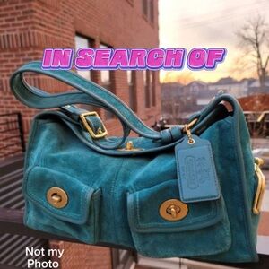 In search of - do not buy- coach Bleecker street haversack suede